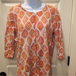 Merona printed cardigan Size Large